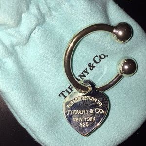 Tiffany and co Heart Tag Keyring